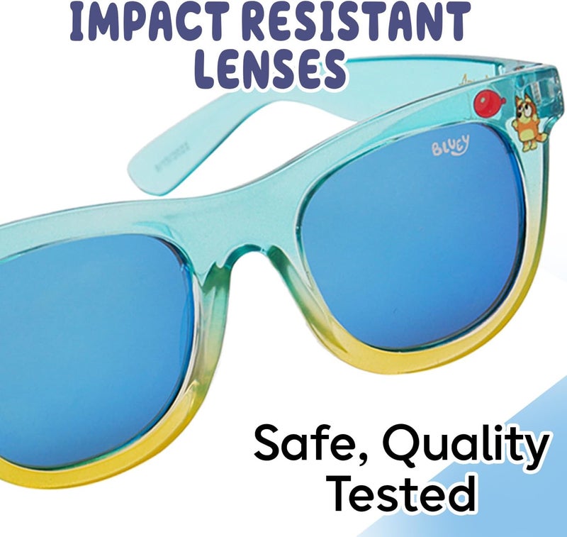 Sun-Staches Bluey Toddler Sunglasses - Arkaid Bluey Cateye with Comfortable UV-Protective Bluey Sunglasses Toddler Size w/t Soft Case - Image 2
